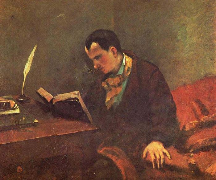 Gustave Courbet Portrait of Charles Baudelaire china oil painting image